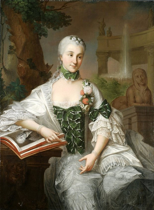 伊莎贝拉·波尼亚托夫斯卡·布拉尼卡 Izabella Poniatowska Branicka (c.1757)，马塞洛·巴西亚雷利