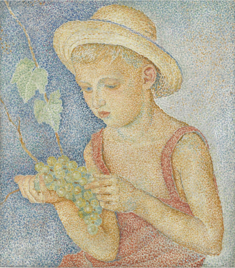 男孩与葡萄 Boy with Grapes，玛丽·沃罗比耶夫