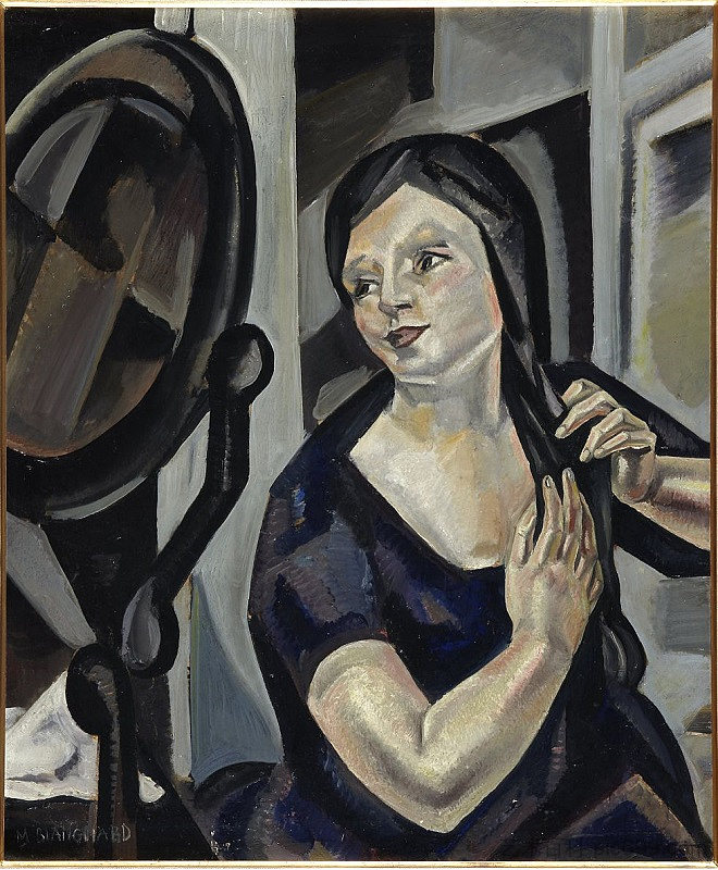 女人梳头 Mujer Peinándose (1923)，玛丽亚·布兰查德