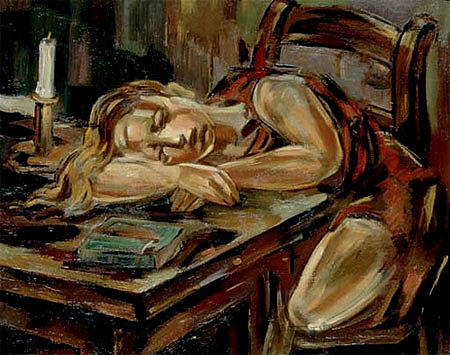 沉睡的女孩 Niña Durmiendo (1925)，玛丽亚·布兰查德