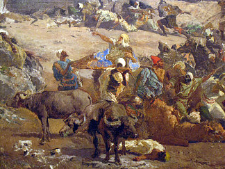 得土安战役（局部） The Battle of Tetouan (detail) (1862)，玛丽亚·福尔图尼