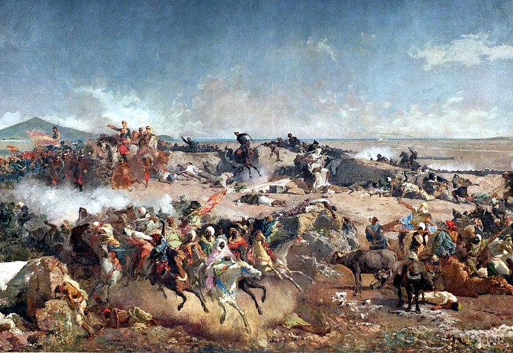 得土安战役（局部） The Battle of Tetouan (detail) (1862)，玛丽亚·福尔图尼