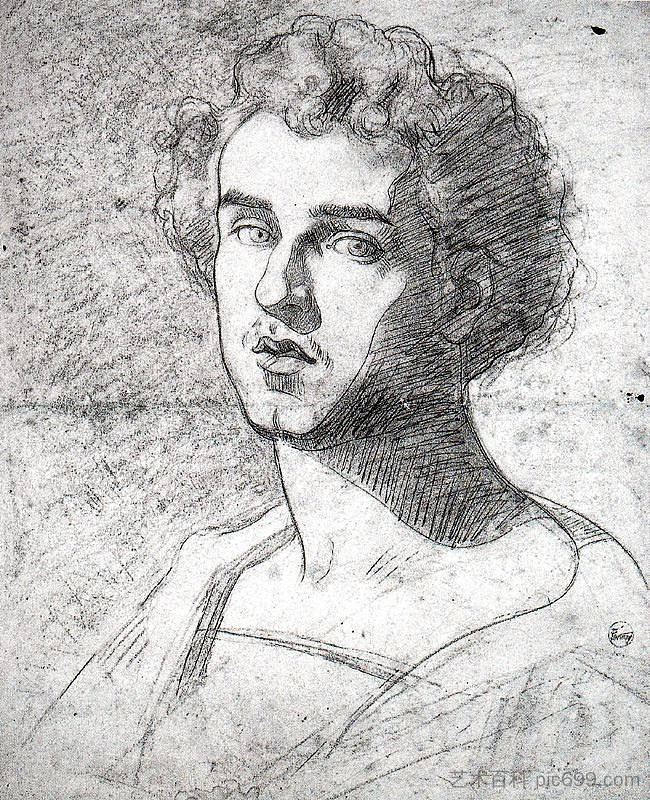 自画像 Self-portrait (1859)，玛丽亚·福尔图尼