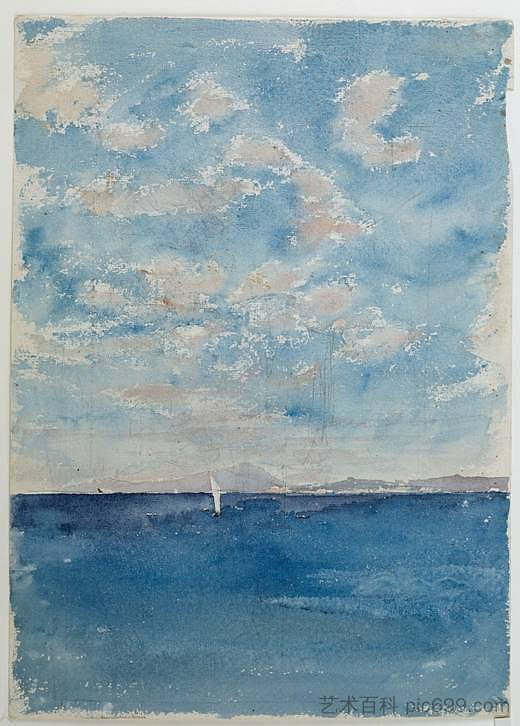 维苏威火山底部的大海 Sea at the bottom of Vesuvius,玛丽亚·福尔图尼