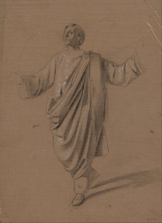 男性形象的学术研究 Academic study of a male figure (1856 – 1858)，玛丽亚·福尔图尼