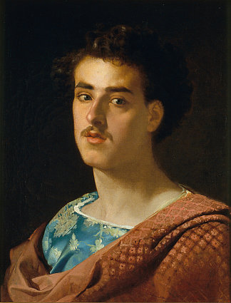 自画像 Self-portrait (c.1858)，玛丽亚·福尔图尼