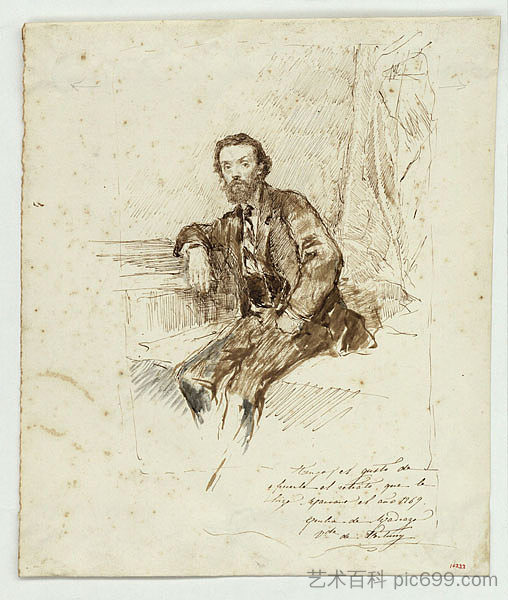 托马斯·莫拉加斯的肖像 Portrait of Tomás Moragas，玛丽亚·福尔图尼