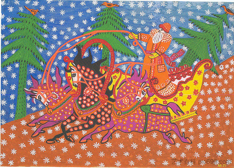 弗罗斯特神父扛着新年树 Father Frost Carries the New-Year Tree (1960),玛丽亚普里马琴科