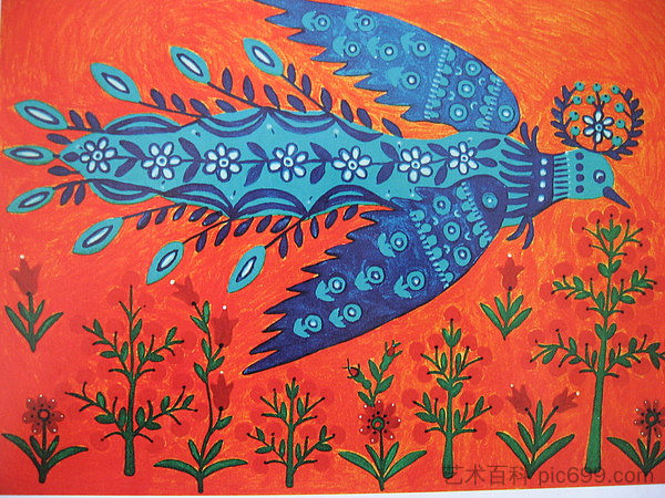 太阳鸟、黑麦和小麦 Sun-Bird, Rye and Wheat (1980),玛丽亚普里马琴科