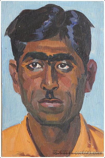 贾普雷艺术家的肖像 The portrait of Jaipurean artist (1970)，玛莉安·阿斯拉玛赞