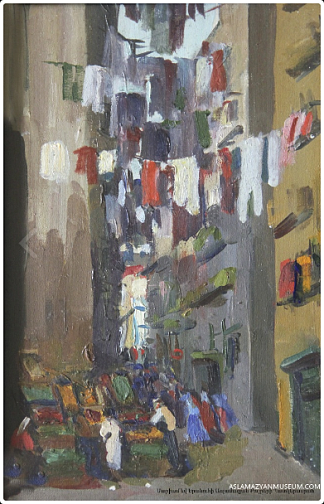 那不勒斯的一条街道：市场 A street in Naples: a market (1965)，玛莉安·阿斯拉玛赞