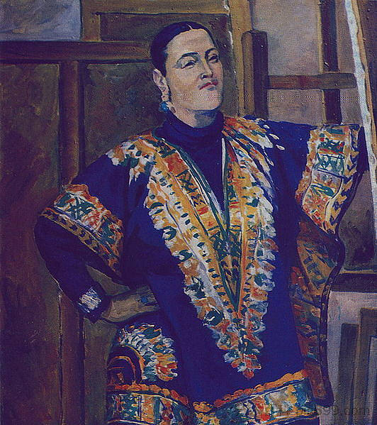 红色自画像 Self-portrait in red (1980)，玛莉安·阿斯拉玛赞