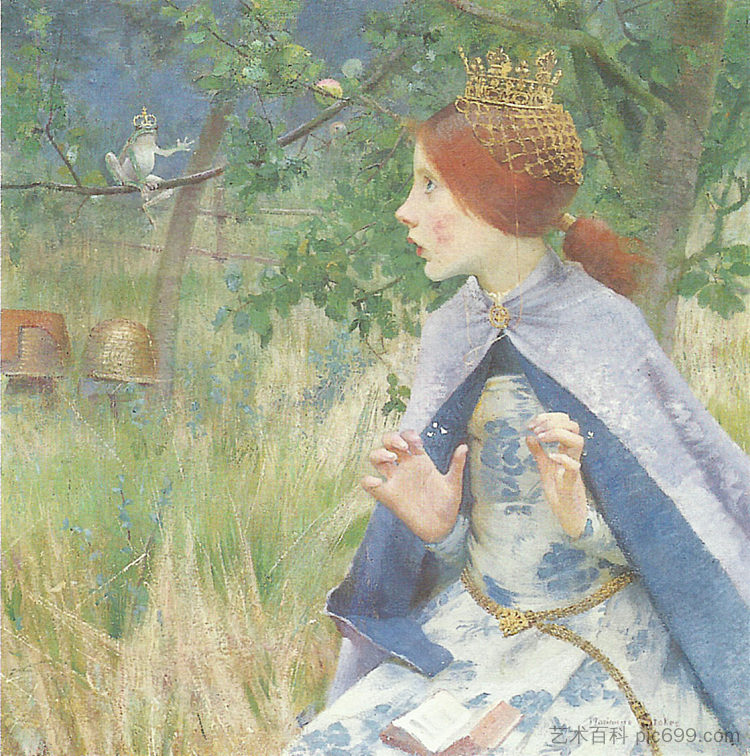 青蛙王子 The Frog Prince (c.1890),玛丽安·斯托克斯