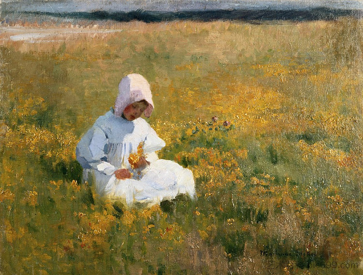 在毛茛的田野里 In a Field of Buttercups，玛丽安·斯托克斯