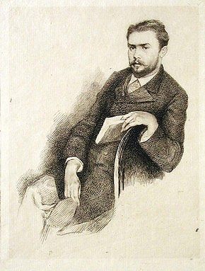 古斯塔夫·格弗罗伊的肖像 Portrait of Gustave Geffroy，玛丽·布哈可蒙