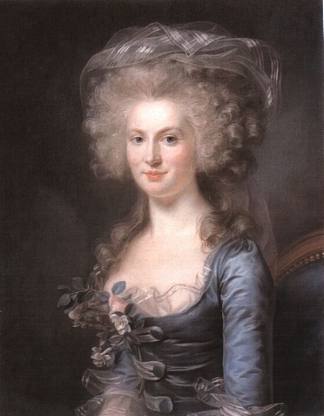 安妮-费利西特·格雷西勒的肖像 Portrait of Anne-Félicité Grésille (1785)，玛丽-加布里埃尔·卡佩