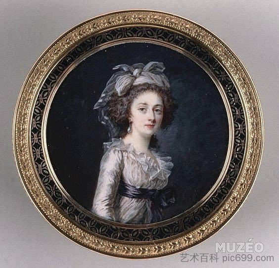 法国公主伊丽莎白的肖像 Portrait presumed of Princess Élisabeth of France，玛丽-加布里埃尔·卡佩