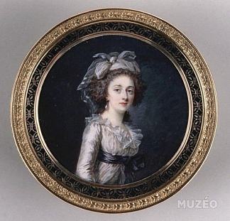 法国公主伊丽莎白的肖像 Portrait presumed of Princess Élisabeth of France，玛丽-加布里埃尔·卡佩