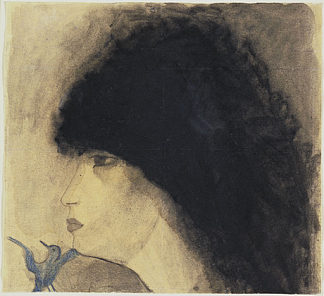 女孩的头 Girl’s Head (1918)，丽·罗兰珊