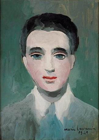 罗伯特·勒·马斯尔医生的肖像 Portrait of Doctor Robert Le Masle (1949)，丽·罗兰珊