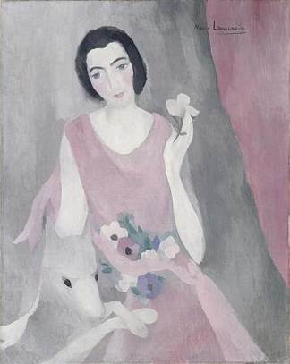 保罗·纪尧姆夫人的肖像 Portrait of Madame Paul Guillaume (1928)，丽·罗兰珊