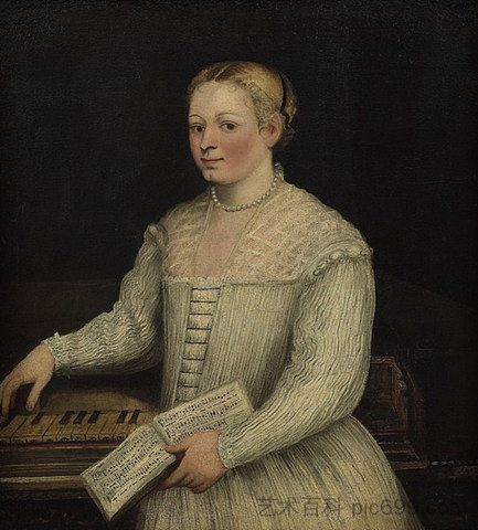 自画像 Self-Portrait (c.1580),玛利塔·鲁布斯提
