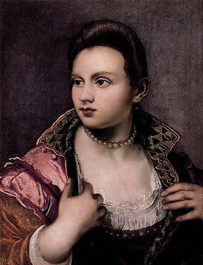 威尼斯女人(归属) Venetian Woman (attributed) (c.1560),玛利塔·鲁布斯提
