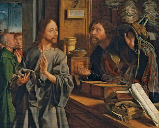 圣马太的圣召 Vocation of Saint Matthew，马里纳斯·凡·雷梅尔思维勒