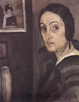 马蒂尔德·佩雷拉的肖像 Retrato de Matilde Pereira (1923)，马里奥埃洛伊