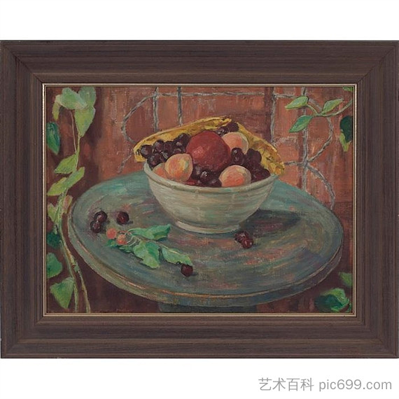 一碗水果 Bowl of Fruit，玛乔丽·阿克·菲利普斯