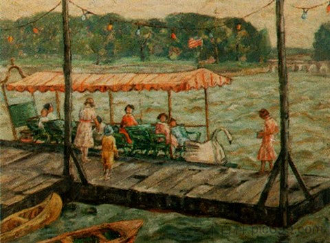 天鹅船,潮汐盆地(华盛顿特区) Swan Boat, Tidal Basin (Washington, D.C.),玛乔丽·阿克·菲利普斯