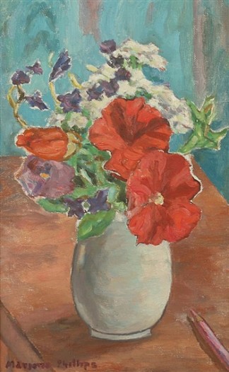 花瓶 VASE OF FLOWERS，玛乔丽·阿克·菲利普斯