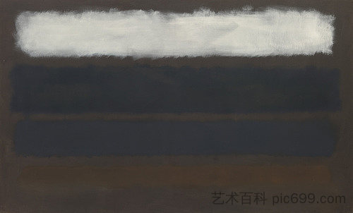 No. 14 （水平，白色在黑暗） No. 14 (Horizontals, White over Darks) (1961)，马克·罗斯科