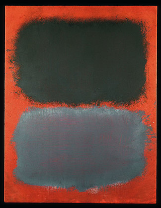 无题（灰色，红底灰色） Untitled (Gray, Gray on Red) (1968)，马克·罗斯科