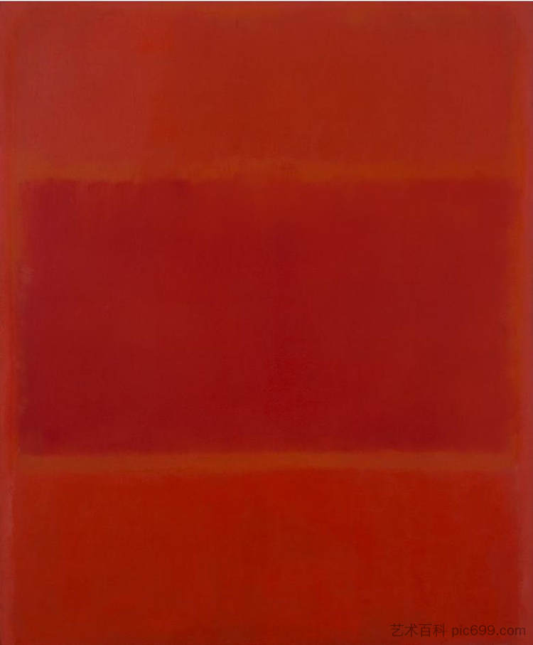 红色和橙色 Red and Orange (1955)，马克·罗斯科