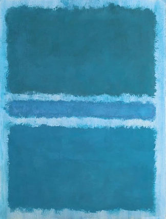 无题（蓝色除以蓝色） Untitled (Blue Divided by Blue) (1966)，马克·罗斯科