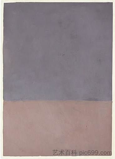 无题（灰色和淡紫色） Untitled (Gray and Mauve) (1969)，马克·罗斯科