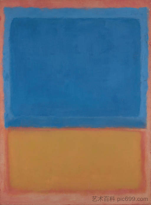 无题（红色、蓝色、橙色） Untitled (Red, Blue, Orange) (1955)，马克·罗斯科