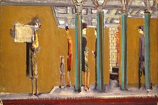 无题（地铁） Untitled (Subway) (c.1937)，马克·罗斯科