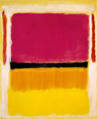 紫色，黑色，橙色，白色和红色黄色 Violet, Black, Orange, Yellow on White and Red (1949)，马克·罗斯科