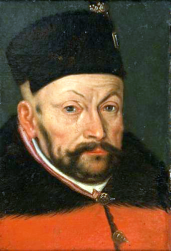 波兰国王斯蒂芬·巴托里画像 Portrait of King Stephen Báthory of Poland (c.1583; Poland  )，马丁·科伯