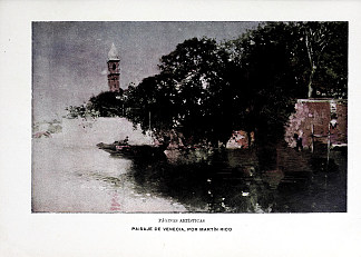艺术页面。威尼斯的风景。 Artistic Pages. Landscape Of Venice. (1900)，马丁·里科和奥尔特加