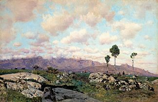 来自附近埃斯科里亚尔的瓜达拉马 The Guadarrama from Nearby El Escorial (1870)，马丁·里科和奥尔特加