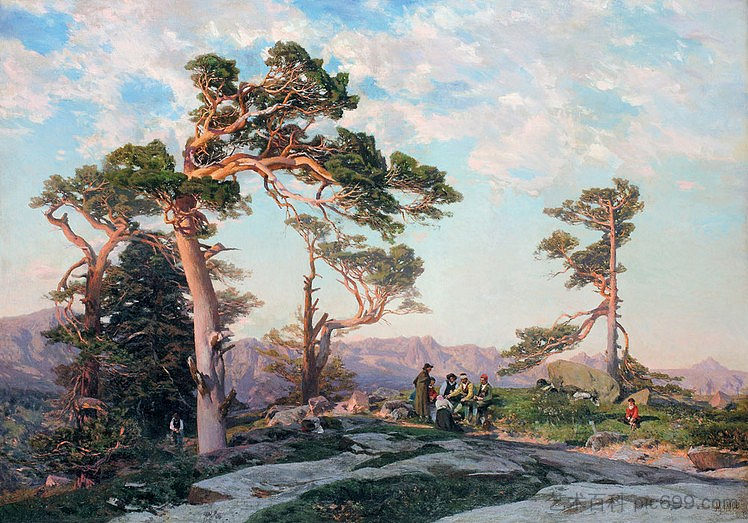 瓜达拉马山脉 The Guadarrama mountain range (1869)，马丁·里科和奥尔特加