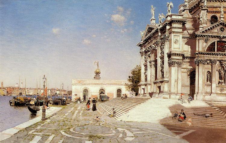 圣玛丽亚德拉向威尼斯致敬的景色 View of Santa Maria Della Salute Venice，马丁·里科和奥尔特加