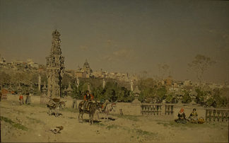 托莱多桥的景色 View of the bridge of Toledo (1880)，马丁·里科和奥尔特加