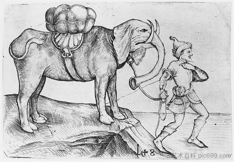 大象和他的训练师 The elephant and his trainer，马丁·松高尔