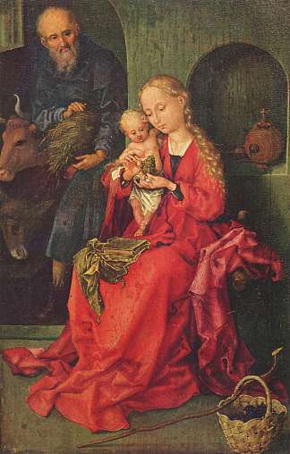 神圣家族 The Holy Family (1480 – 1490)，马丁·松高尔