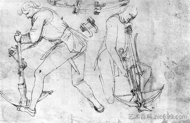 两个臂章扳手 Two Armbrustspanners (1475 - 1490)，马丁·松高尔