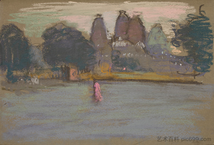 红堡附近的粉红色人物,德里 Pink Figure near the Red Fort, Dehli,马丁·约曼